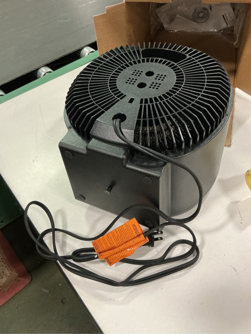 Condition photo showing As Is for DESC: UTILITECH 2-IN-1 HEATER (- MODEL: HTFN1003N Utilitech-Up-to-1500-Watt-Fan-Compact-Personal-Indoor-Electric-Space-Heater-with-Thermostat