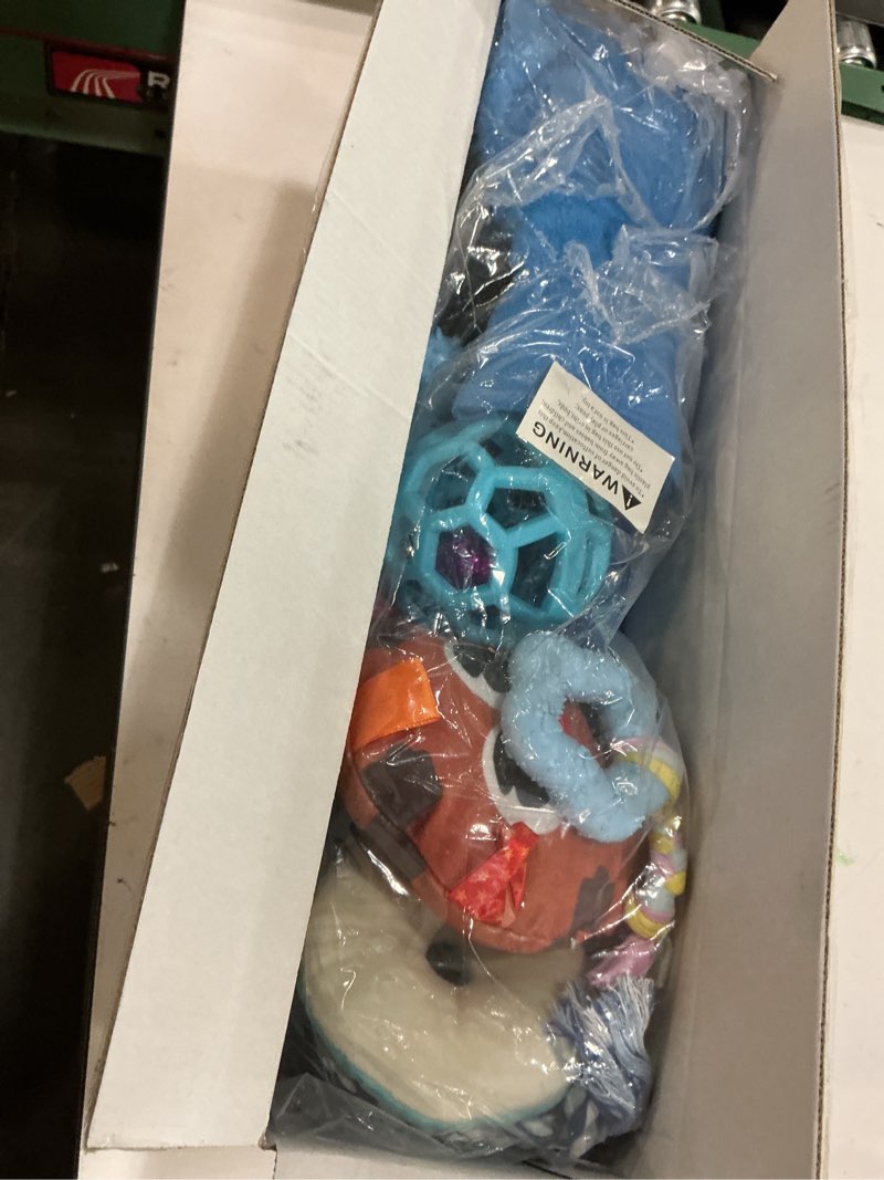 Condition photo showing Good Condition for Race&Herd Puppy Play Gym, Dog Play Mat, 8 Bungee Straps Interactive Puppy Active Toys - Small Dog Jungle Gym 19.5" Frame with Playground Set Indoor Enrichment Activity Center (Blue)