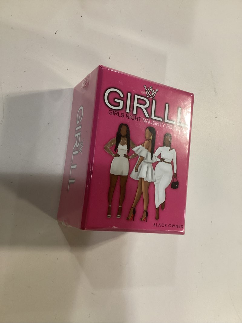 Condition photo showing New/Like New for Black Owned Girlll - Drinking Card Game The Ultimate Bachelorette Party and Girls' Night Out Card Game with Truth or Dare and More, Secrets, and Laughter, Great for Any Ladies' Party First Edition