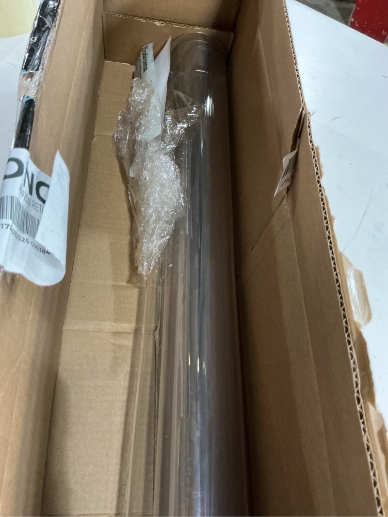 Condition photo showing Good Condition for 24 x 48 inch clear table cover protector, 2mm thick clear table protector for dining room table, plastic table cover, waterproof table pad for kitchen, office clear 2mm 24" x 48"