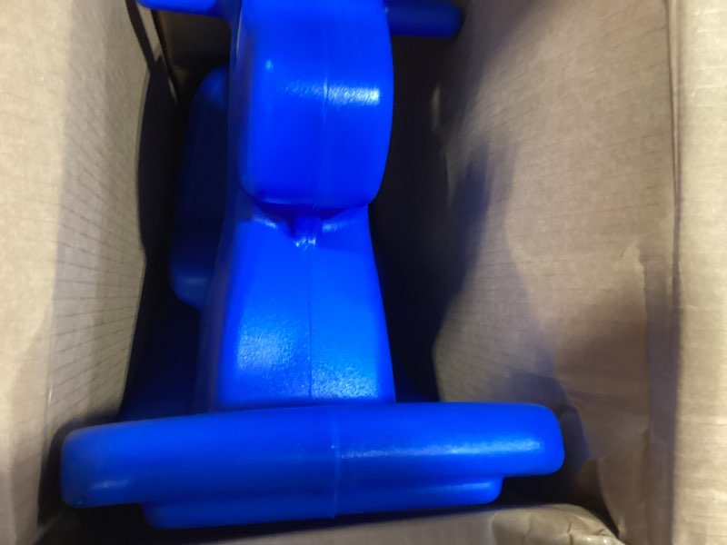 Condition photo showing As Is for little tikes rocking horse blue, 33.00 l x 10.00 w x 17.50 h inches