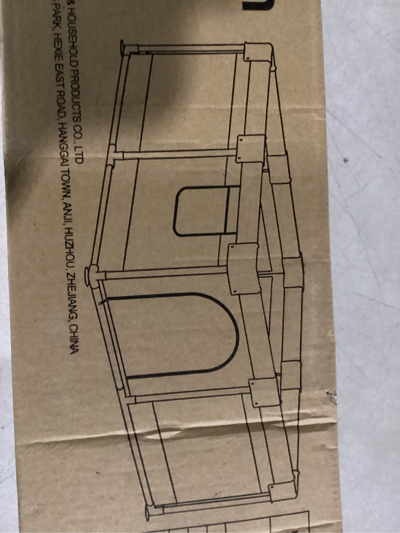 Condition photo showing New/Like New for Large Baby Playpen 79x79 Inch, Playpens for Babies and Toddlers, Indoor & Outdoor Extra Large Kids Activity Center, Baby Play Yard with Zipper Gates. Grey 79 x 79 in