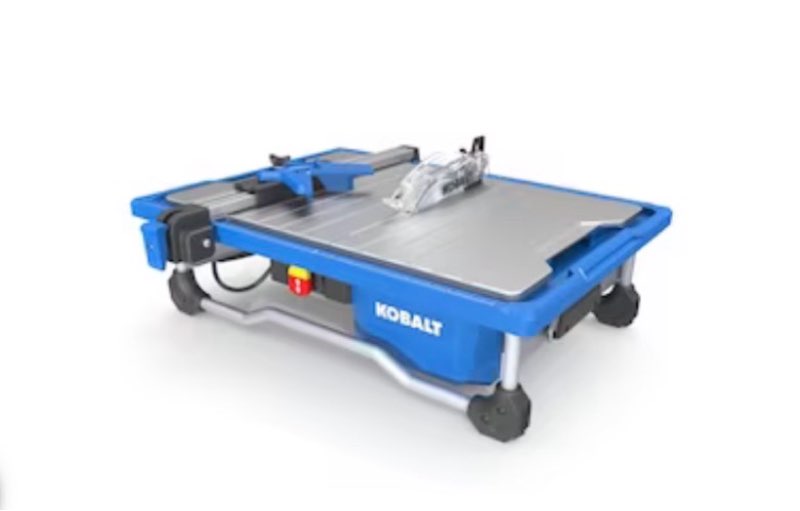 kobalt 5 -amp 7-in -blade wet tabletop tile saw