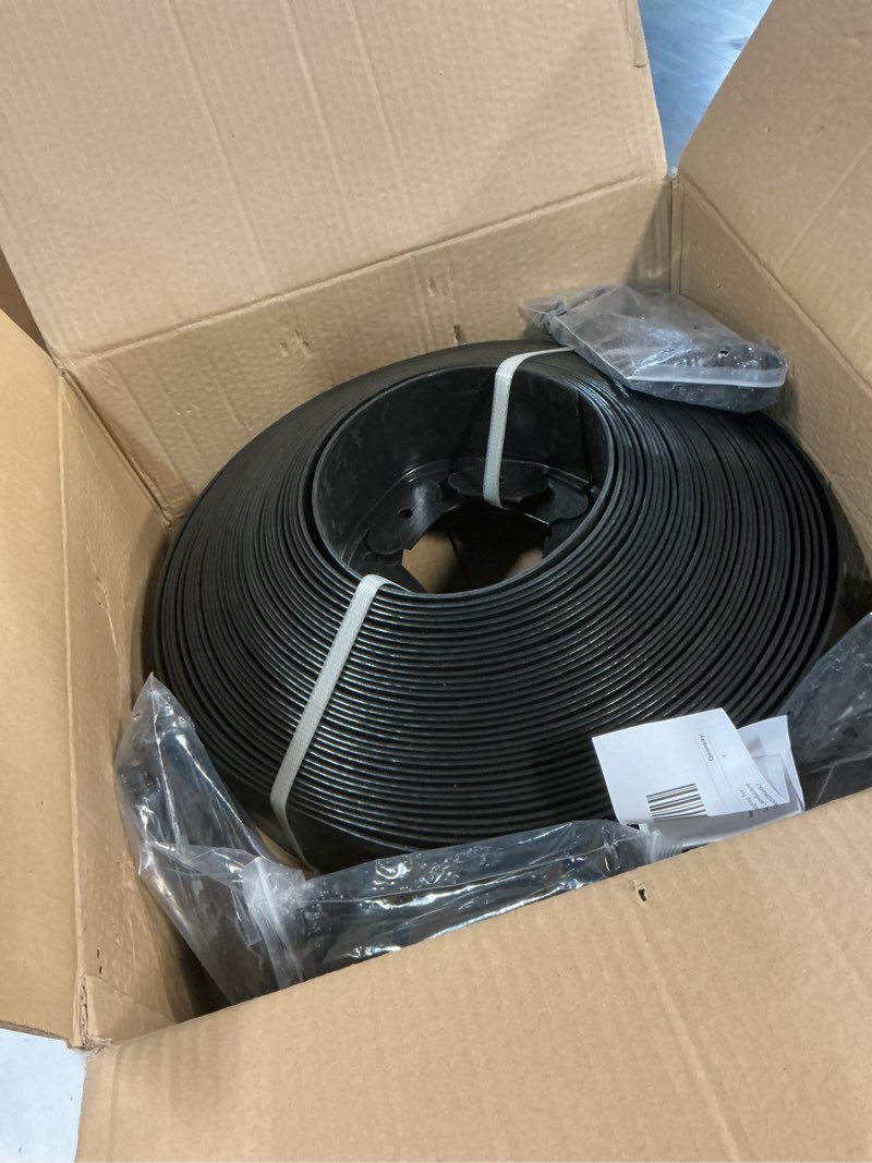 Condition photo showing Good Condition for landscape edging, 3" x 66' garden edging, no dig edging for landscaping with 80 pcs anchoring spikes, flexible landscape border edging for landscaping, yard lawn, flower beds(black) 3" x 66', 80 spikes