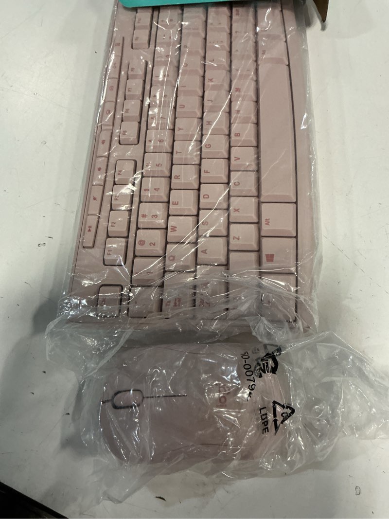 Condition photo showing Good Condition for Logitech MK270 Wireless Keyboard and Mouse Combo for Windows, 2.4 GHz, 8 Multimedia Keys, PC, Laptop, Wireless Keyboard Compact Mouse Combo - Rose Rose 1 Pack Combo