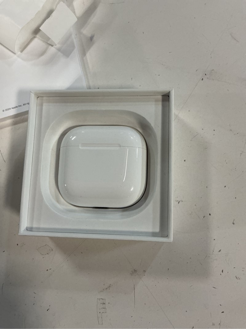 Condition photo showing Good Condition for apple airpods 4 wireless earbuds, bluetooth headphones, personalized spatial audio, sweat and water resistant, usb-c charging case, h2 chip, up to 30 hours of battery life, effortless setup for iphone without active noise cancellation without applecare+