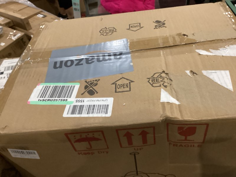 Condition photo showing Good Condition for Mid Century Chandelier Black Ceiling Light 5 Light Sputnik Light Fixture with White Glass Globe Adjustable Modern Sputnik Chandelier for Dining Room Kitchen Bedroom… Black-White