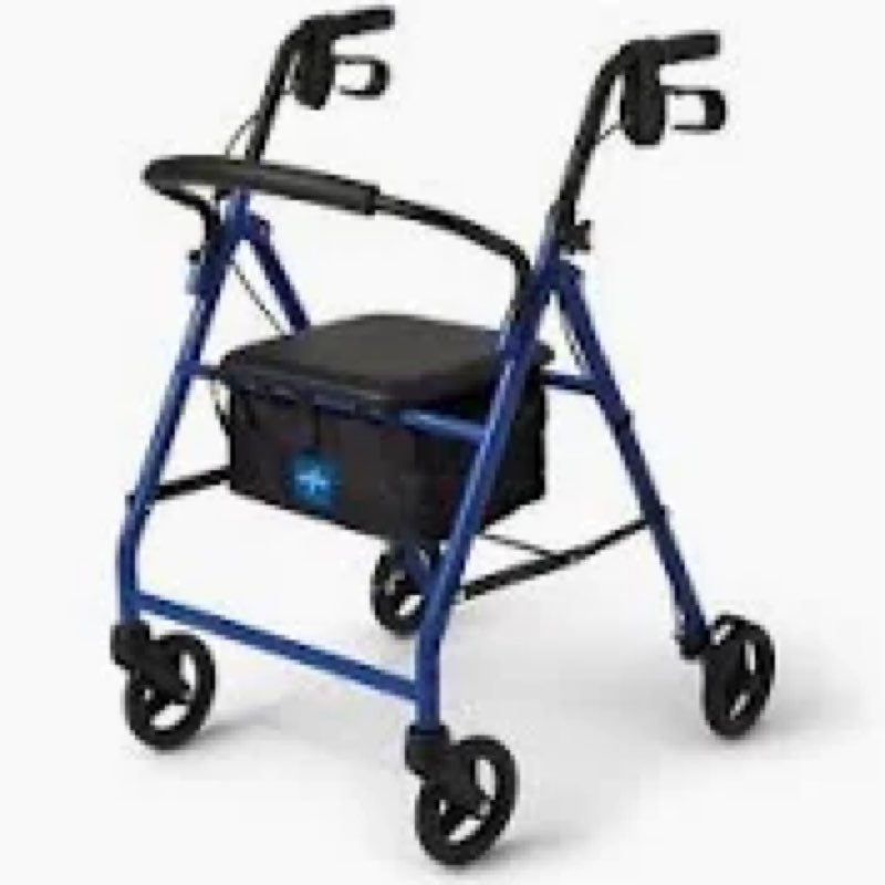 Steel rollator with 6” Wheels