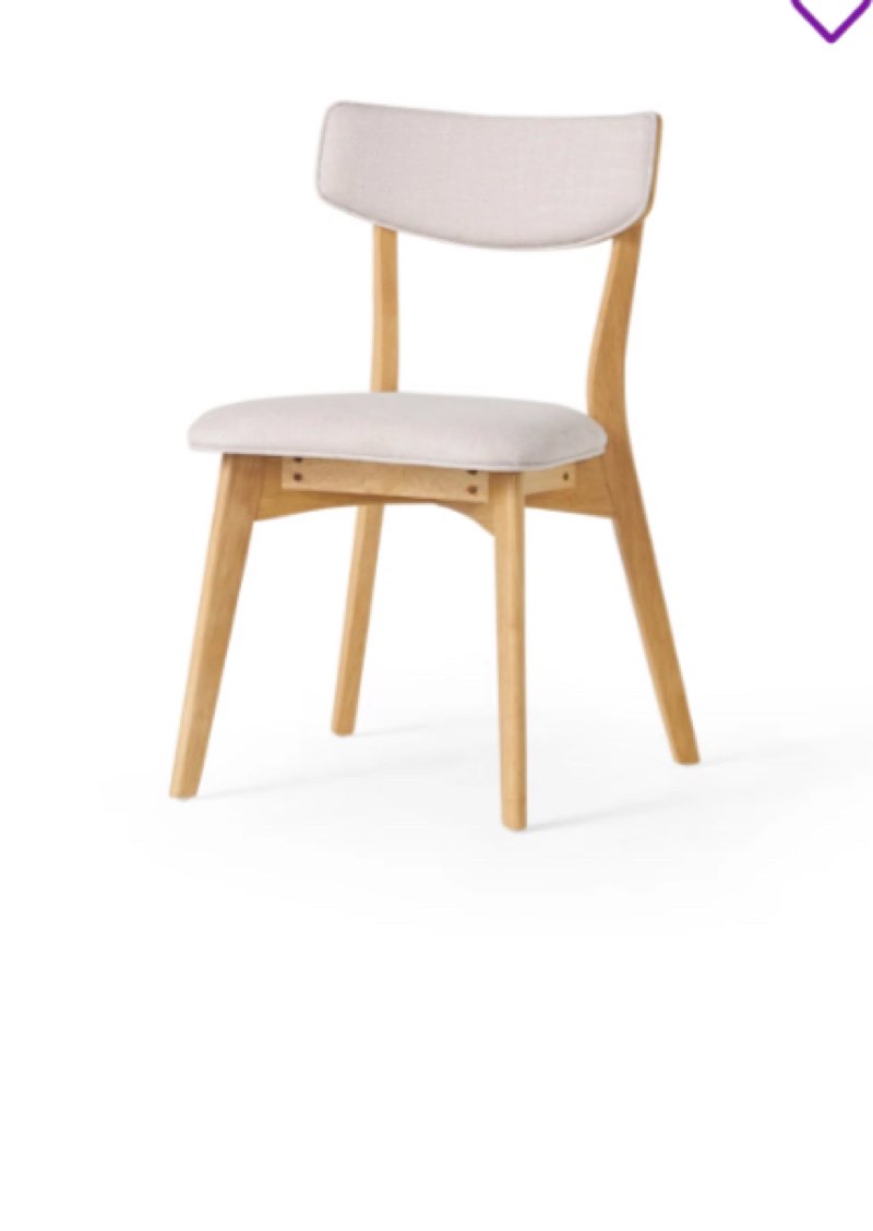 ((incomplete only chair 2 pieces))Leolar Rectangular 35.4'' W Dining Set