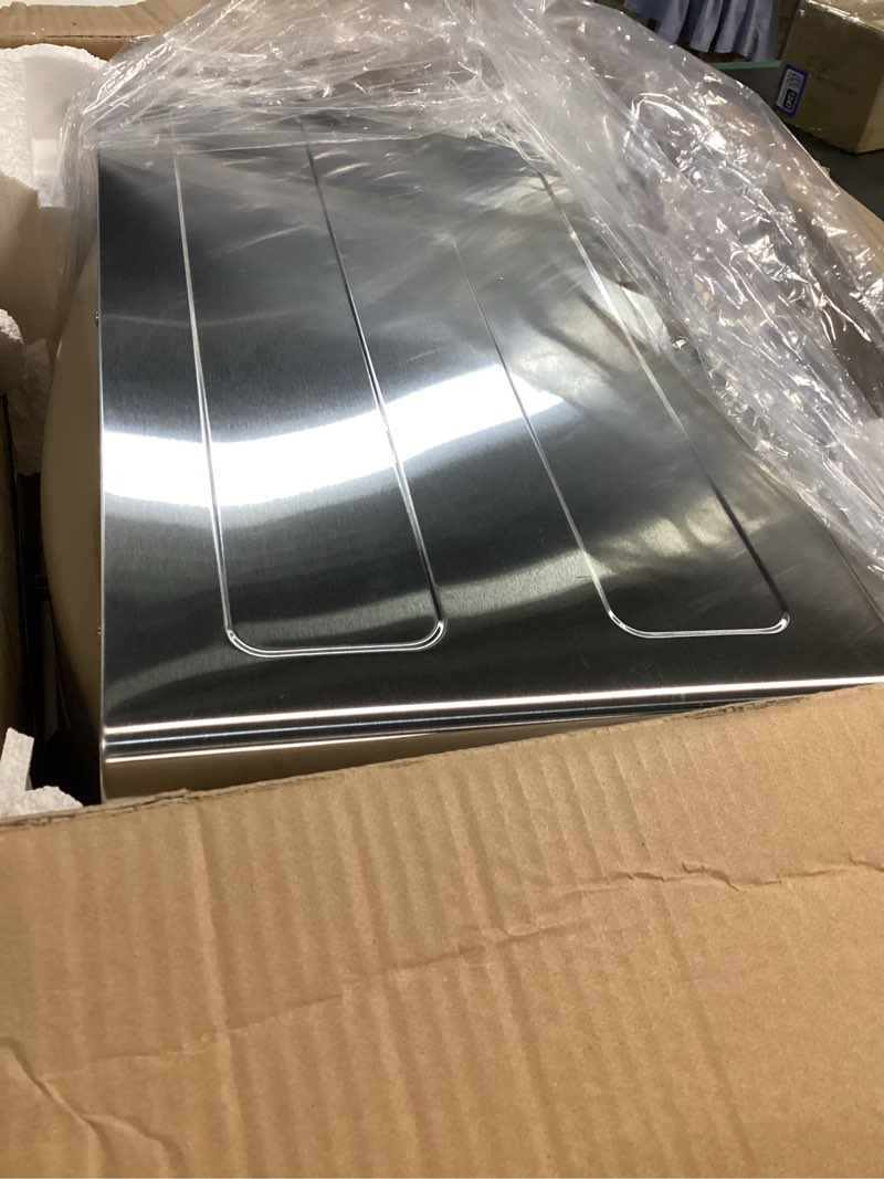 Condition photo showing As Is for gourmia 9-slice digital air fryer oven with 14 one-touch cooking functions and auto french doors
