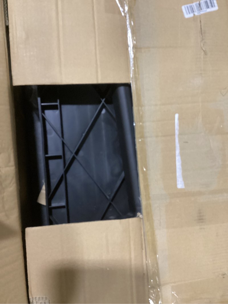 Condition photo showing New/Like New for maxworks 80774 3-shelf utility plastic cart with wheels-225 lbs maximum capacity , black 3 shelves