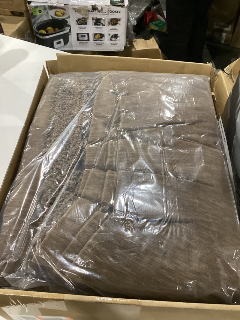 Condition photo showing Good Condition for sectional couch covers, 2 pieces washable l shaped couch covers sofa blanket for dogs pet friendly sectional sofa slipcovers furniture covers,71"x118"+91"x134",(xxx-large,coffee) coffee xxx-large