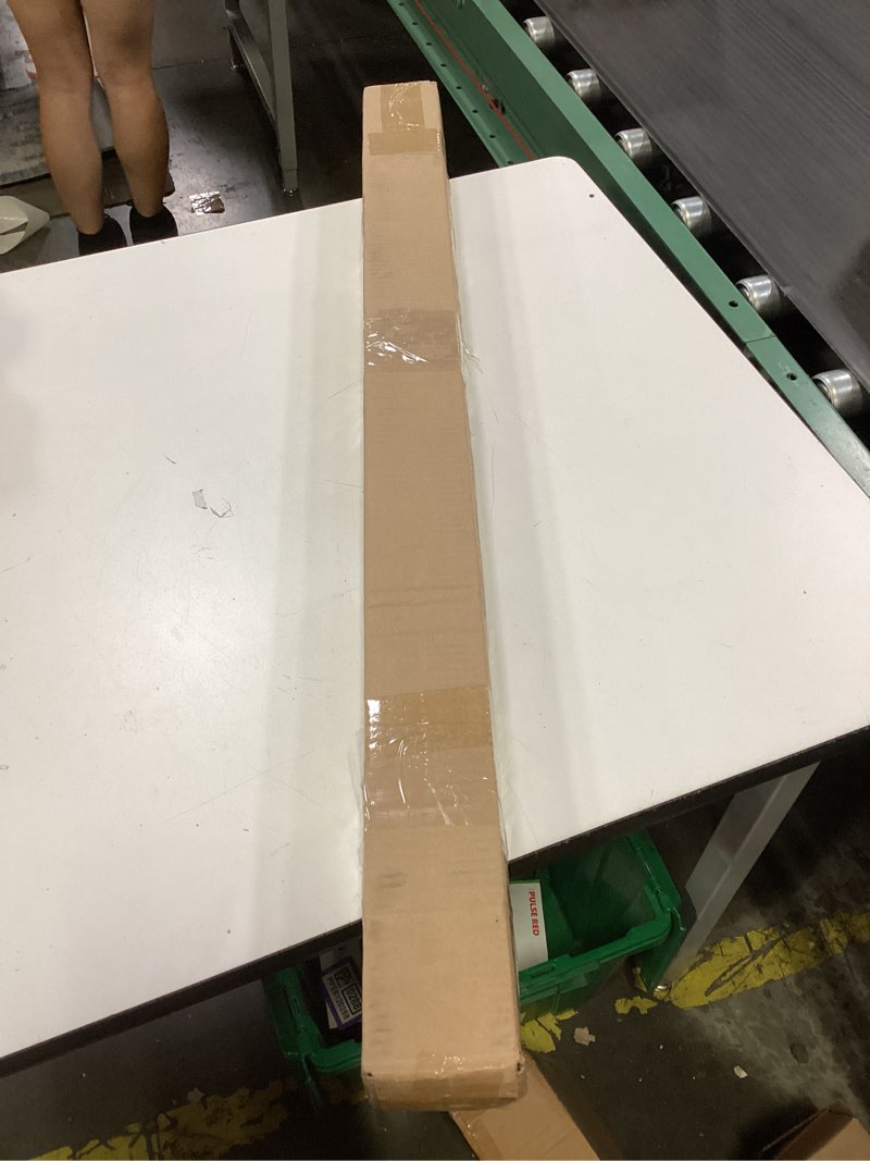 Condition photo showing New/Like New for lwiiom double curtain rods with aluminum end cap and full surround brackets,1"front and 5/8" back rod,adjustable between 36 to 72 inches (3-6 feet), brushed nickel double window drapery rod 36-72" brushed nickel