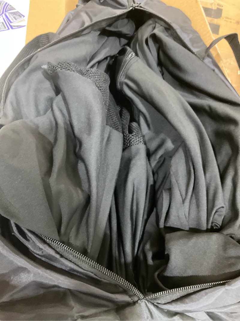 Condition photo showing As Is for pop up blackout tent for babbies and toddlers, one click setup baby travel crib tent, blackout cover for pack n play and baby crib