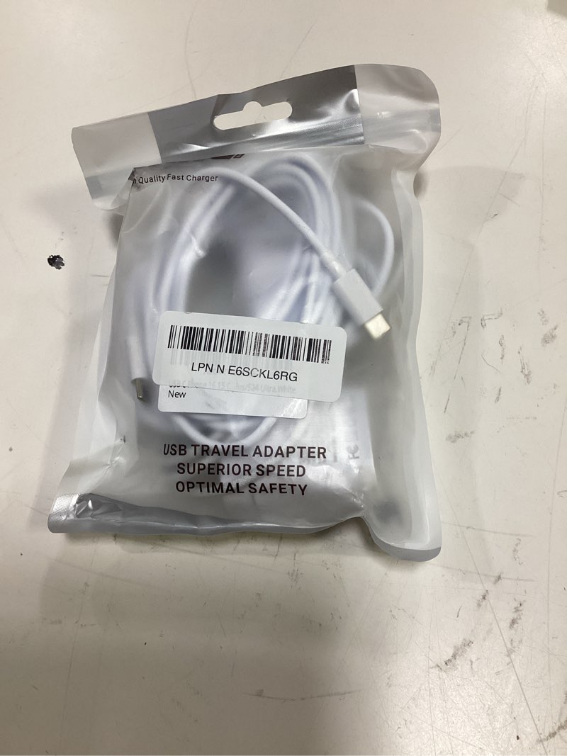 Condition photo showing Good Condition for phone 17 16 15 charger fast charging,30w usb c phone 17 16 15 pro max charger block & 12ft long type c cable cord for i.phone 17/17 air/17pro/17pro max/16/16pro/16 pro max/15/15 pro max,white white 12ft