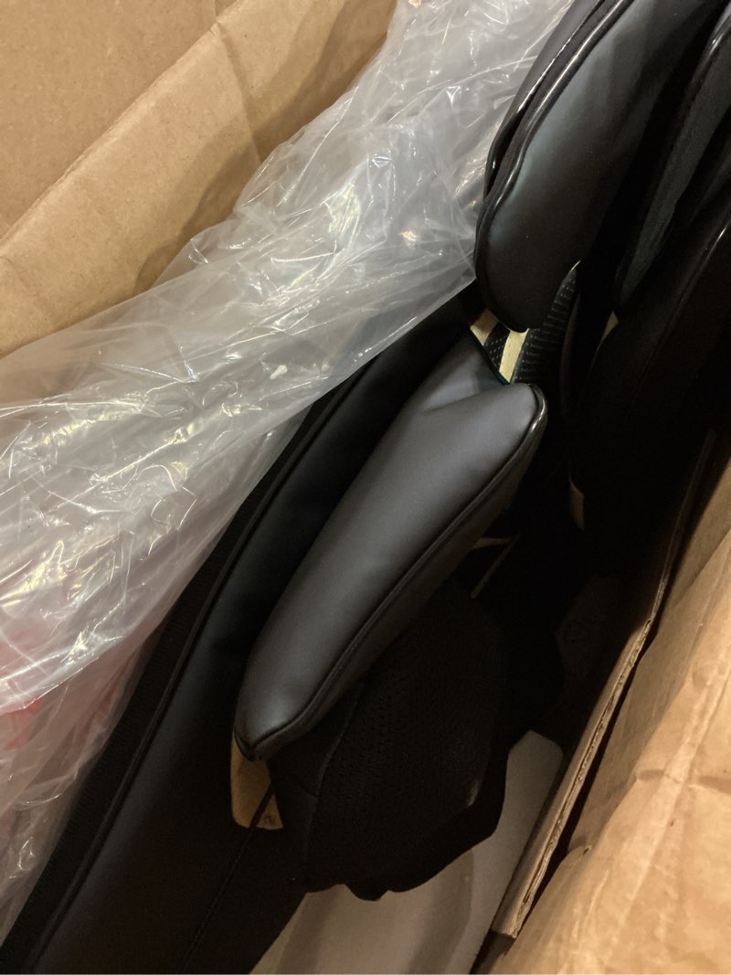 Condition photo showing Good Condition for cloris neck back massager with heat, automatic adjustable neckrest, 3d shiatsu compress & rolling massage chair pad for full body relaxation, home office chair use, gift for family & friends blue&gold