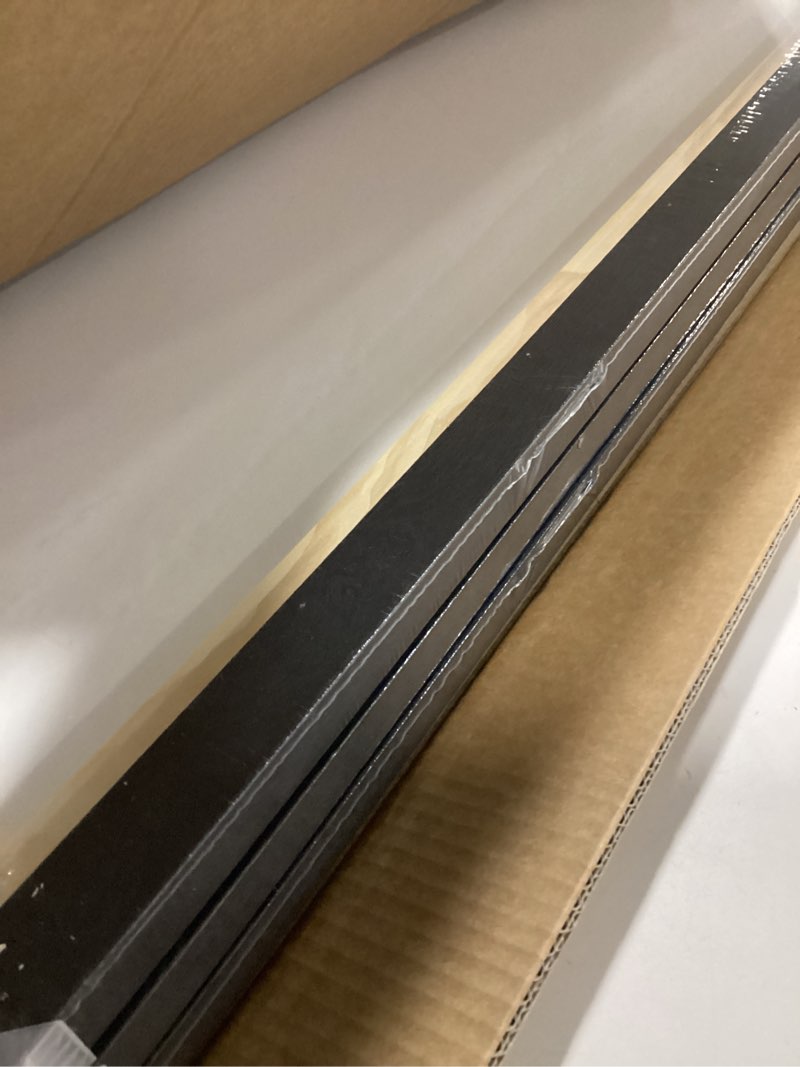 Condition photo showing New/Like New for Large 3D Textured Framed Abstract Wall Art for Living Room, 3 Piece Modern Paintings Artwork for Walls, Black White Brown Geometric Sandstone Texture Pictures for Hallway Office Wall Decor 24x36 In 24" W x 36" H x 3Pcs Brown