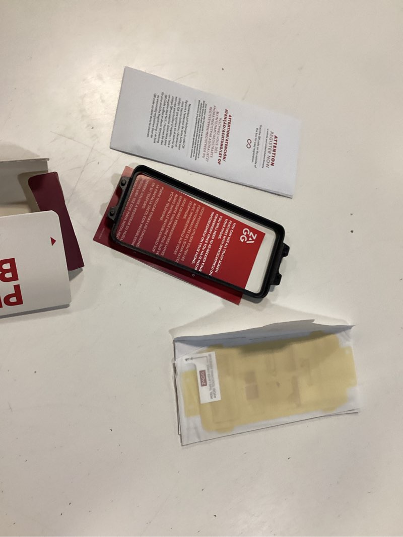 Condition photo showing As Is for zagg glass+ samsung galaxy s25+/ s24+ screen protector – extreme impact & shatter protection, scratch-resistant, smudge-resistant, fingerprint scanner compatible, invisibleshield, easy installation samsung galaxy s25 plus/ s24 plus