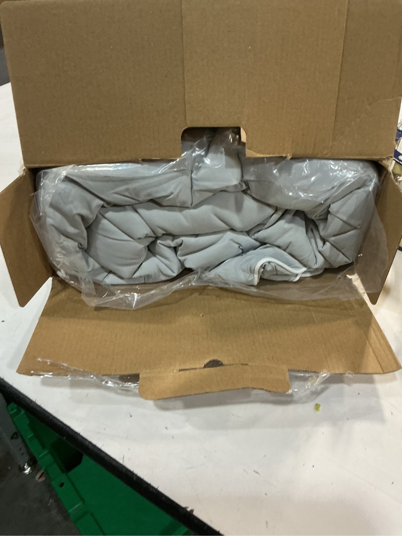 Condition photo showing Good Condition for cozy bliss cooling comforter queen size, cooling blankets for hot sleepers and night sweats, gray summer comforter for queen size bed, breathable soft lightweight silk smooth gray queen(90"*90")