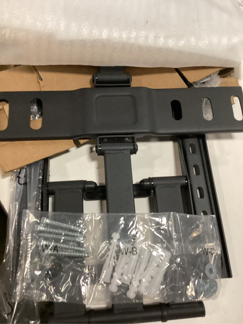 Condition photo showing Good Condition for Amazon Basics Full Motion Articulating TV Monitor Wall Mount for 26" to 55" TVs and Flat Panels up to 80 Lbs, Black 26" to 55" Full Motion Articulating