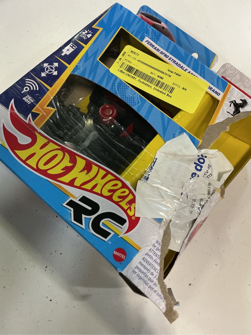 Condition photo showing As Is for hot wheels ferrari sf90 remote control car
