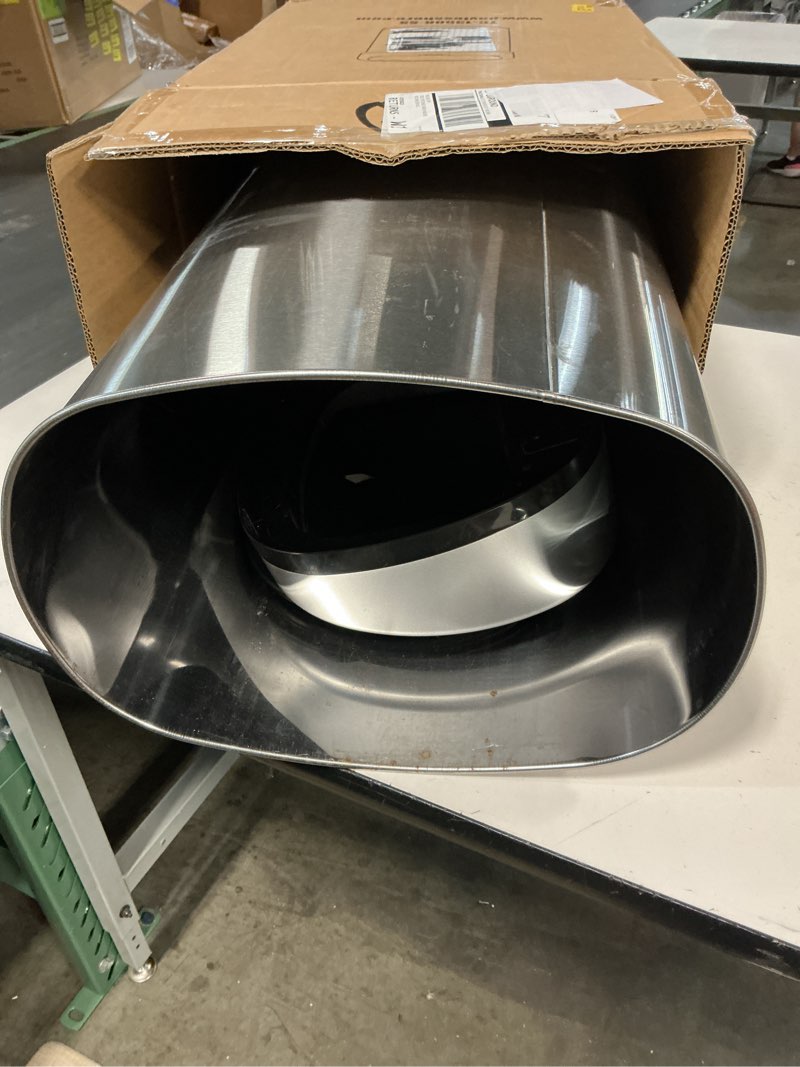 Condition photo showing Good Condition for bestoffice | 13 gallon trash can with lid | automatic touchless garbage can | odor control | modern oval design | easy to clean | stainless steel | fits any kitchen, bathroom, office or home stainless steel stainless steel