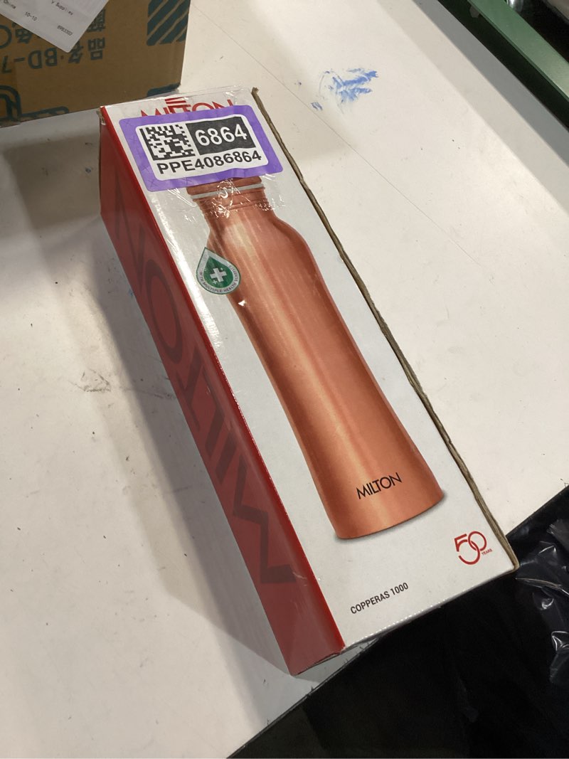 Condition photo showing New/Like New for MILTON Copper Water Bottle 920ml (34 oz) | Leak-Proof Bottle | BPA-Free | Reusable | Single Wall for Gym, Office, Home, Travel