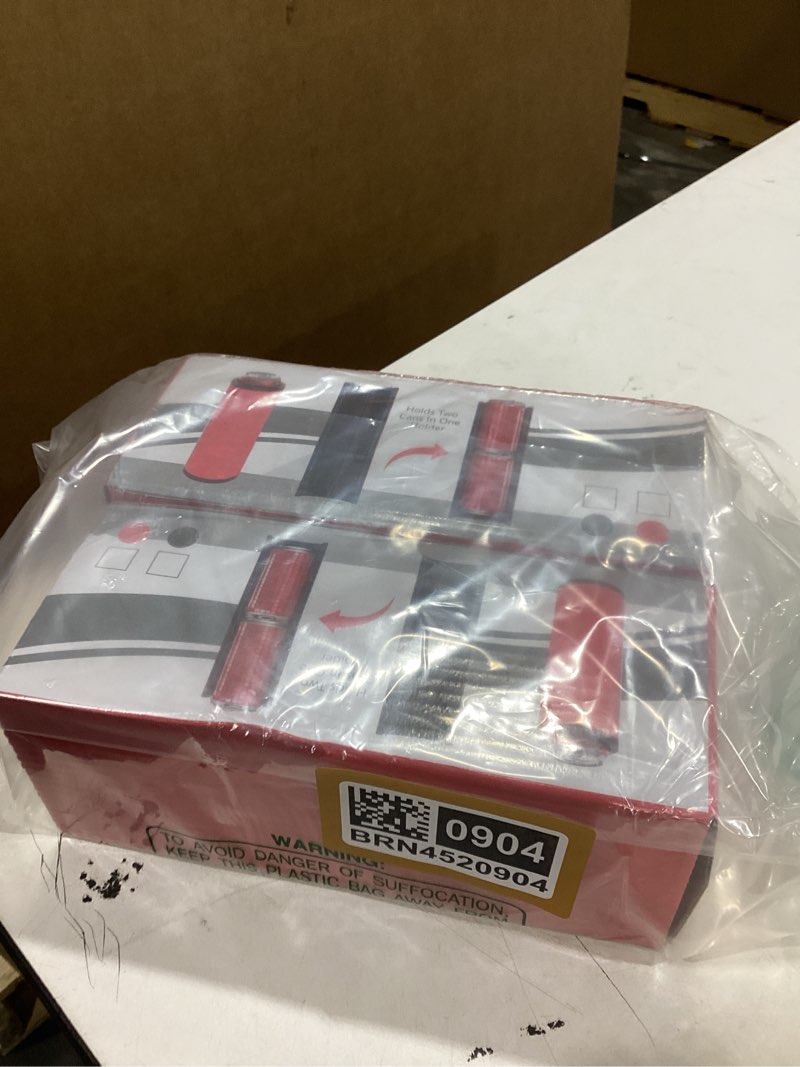 Condition photo showing New/Like New for double tactical reload can holder - ultra chill system, assault tactical insulation sleeve fits two 12oz slim cans, 3d printed for beer soda drinks, easy reload for parties tailgates (1, black)