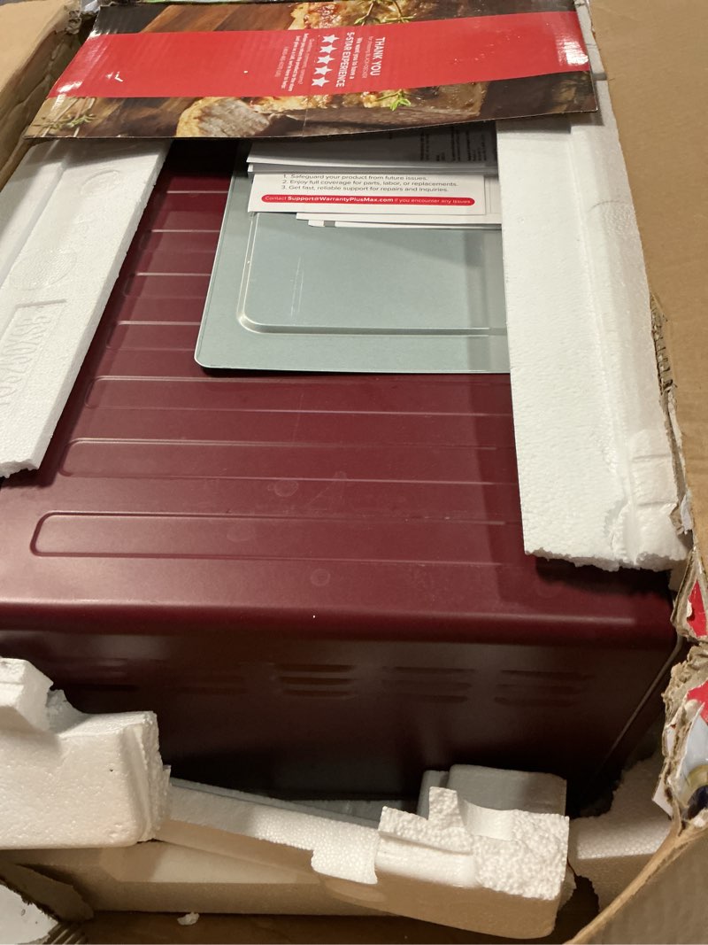 Condition photo showing As Is for nuwave bravo pro smart air fryer toaster oven combo, 10-in-1 functions with quicker & even crisp technology, 1800w, 50-450°f, pfas-free, 21qt, cinnamon