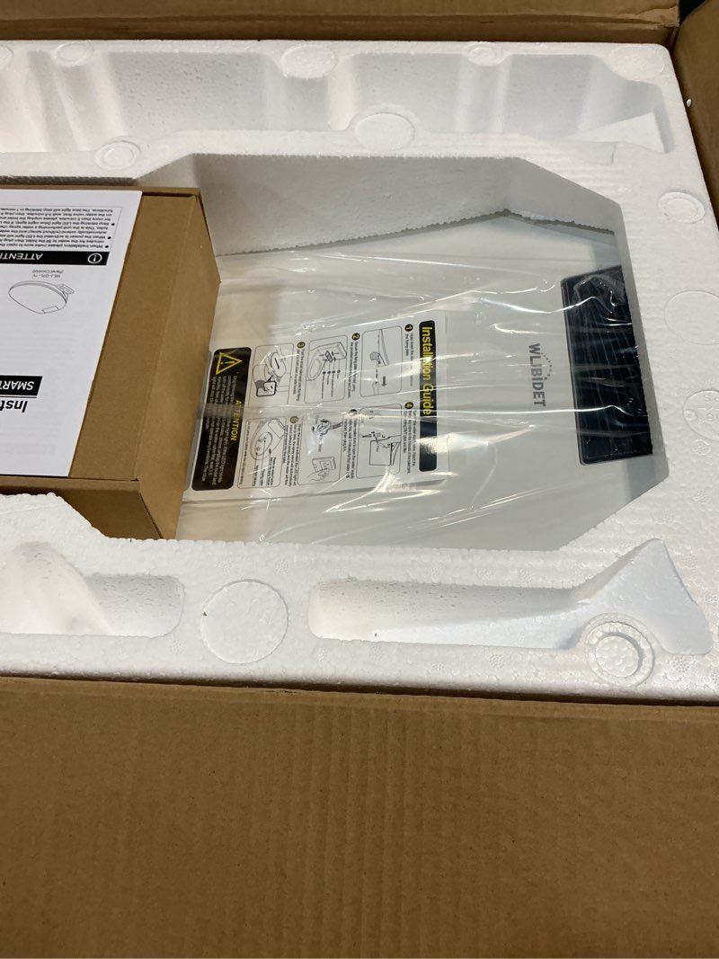 Condition photo showing New/Like New for Toilet Bidet Seat, Instant Warm Water, Self-Cleaning Nozzle, Multiple Spraying Modes, Electric Heated Seat, Warm Air Drying, Soft Closed Lid, Display Screen, Requires Electricity, Elongated Oval