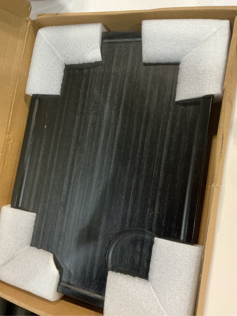 Condition photo showing Good Condition for smatdecis couch arm tray table sofa arm clip table, armrest tray table suitable for home drinks/fast food/fruit etc, large size multi-function black black 13" x 9.4"(classic)