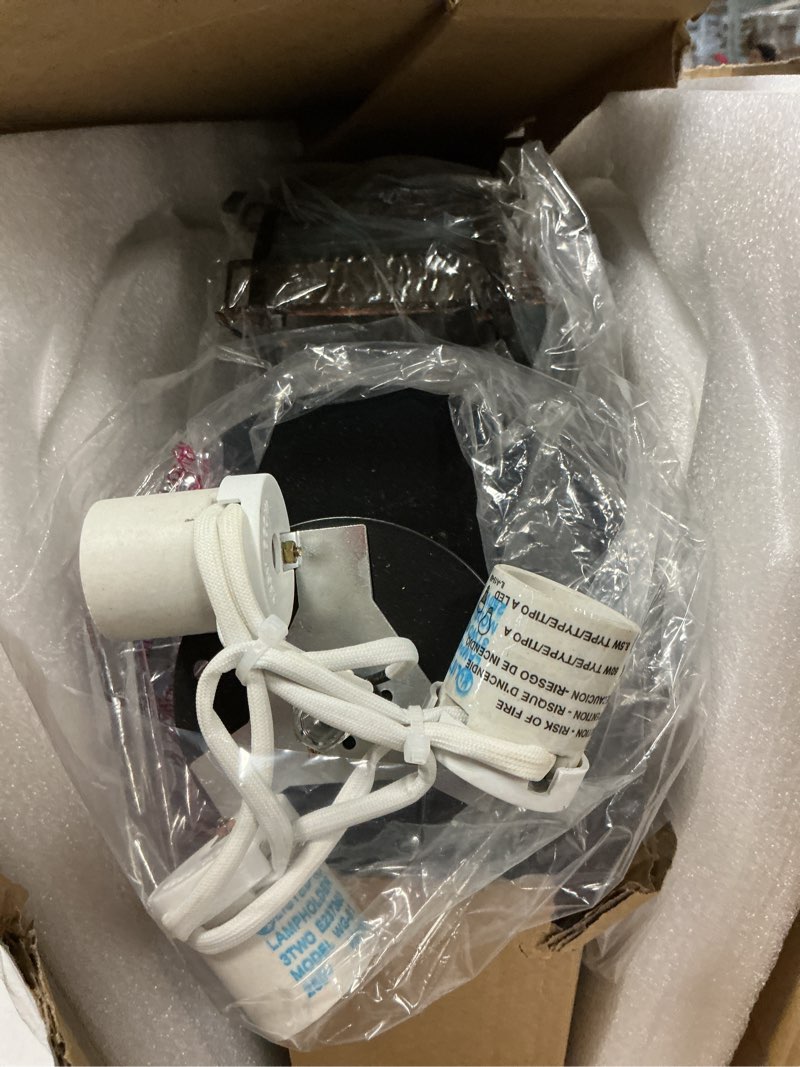 Condition photo showing Good Condition for quoizel sentry 3-light 14-in matte black semi flush mount light