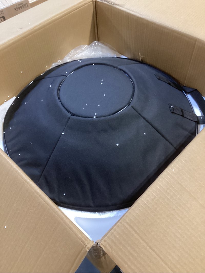 Condition photo showing Good Condition for handpan drum 22 inches d minor kurd, 432hz 10 notes hand drum instrument, premium steel drum, handpan instrument for adults (gold) 22inch gold