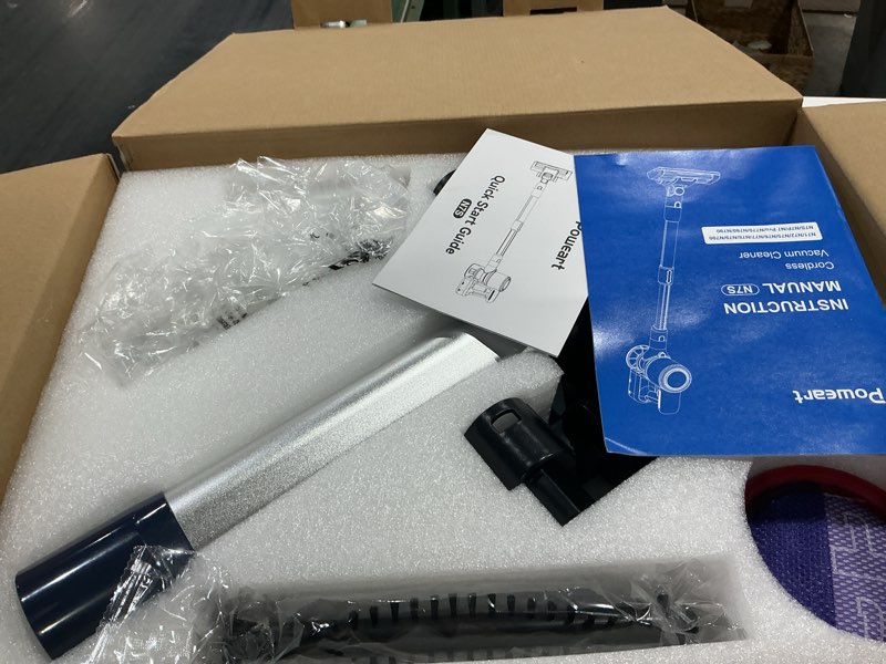 Condition photo showing New/Like New for n7s cordless vacuum cleaner, 6-in-1 multifunction cordless vacuum, 210w powerful vacuum cleaner, 6 cell 2200mah stick vacuum cordless rechargeable for home (indigo)