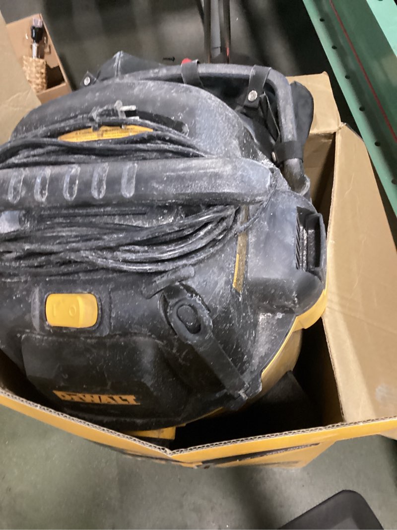 Condition photo showing As Is for DEWALT Stealthsonic Quiet 12-Gallon 5.5 HP Corded Wet/Dry Shop Vacuum with Accessories Included Item #4906692 | Model #DXV12P-QT