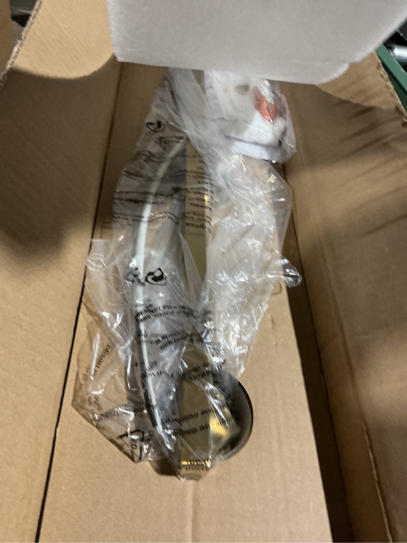 Condition photo showing Good Condition for Stainless Steel Milk Glass Vanity Lights for Bathroom, 3 Light Gold Bathroom Light Fixtures Over Mirror, Ceramic E26 Sockets Wall Mounted Gold 3 Light