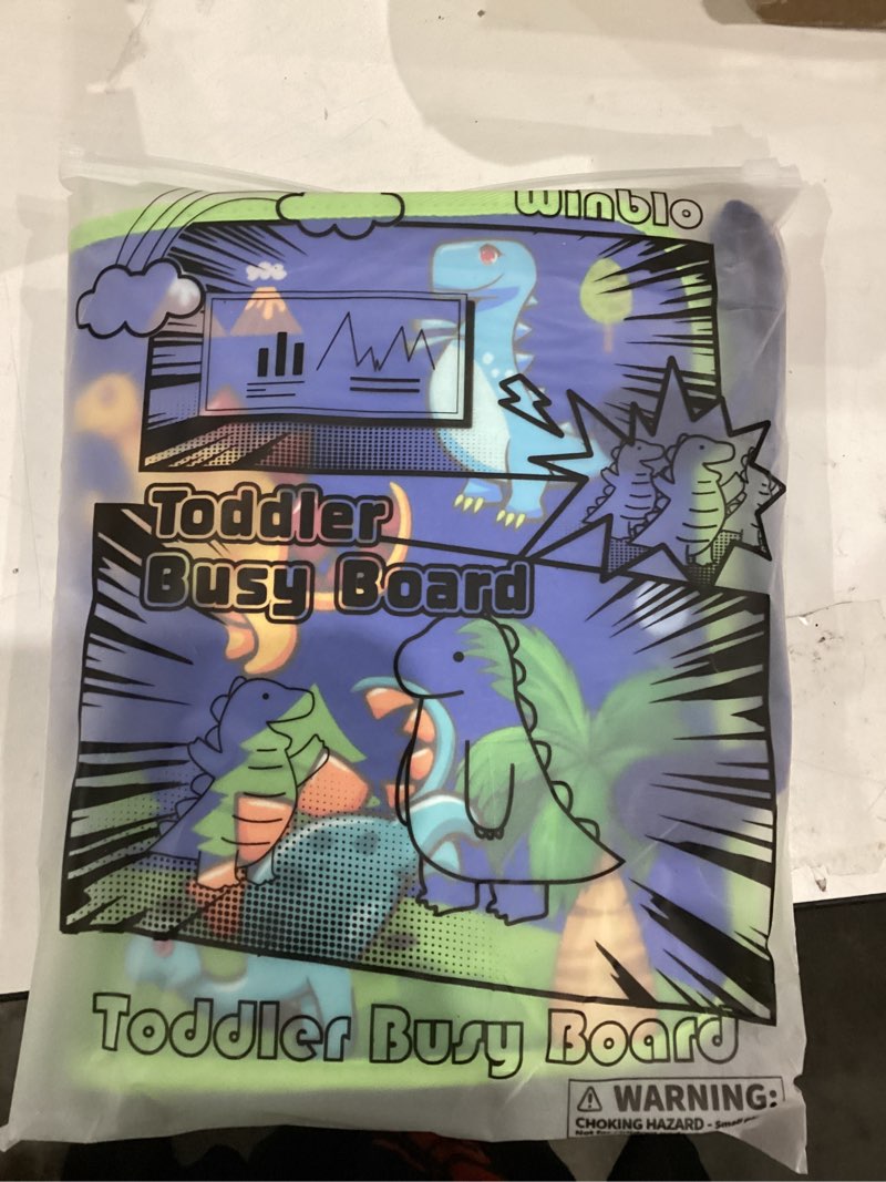 Condition photo showing New/Like New for Toddler Busy Board - Montessori Toys for 1-3 Year Old Boy Birthday Gift, Educational Learning Sensory Busy Book for Two Year Old Boys, Kids Ages 2-4 Activities Toy for Airplane Car Travel