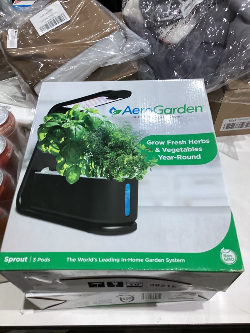 Condition photo showing New/Like New for AeroGarden Sprout - Indoor Garden with LED Grow Light, Black