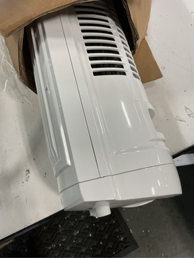 Condition photo showing As Is for pelonis 30 inch tower fan for bedroom, quiet oscillating standing fan with 3 speeds, portable cooling fan for home office dorm room, auto-off timer, white, pft28a2bww white basic