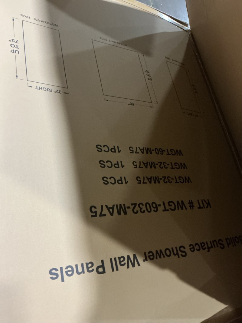 Condition photo showing Good Condition for solid surface shower wall panels