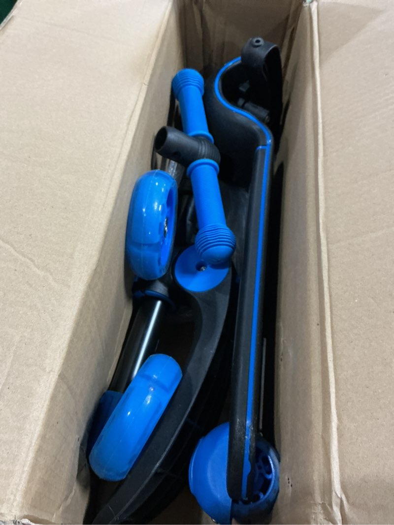 Condition photo showing Good Condition for gotrax ks3 pro folding kick scooter for kids, one key removable seat & 3 extra wide pu light-up wheels and anti-slip deck, adjustable height handlebar and lean-to-steer scooter for children aged 2-8 blue