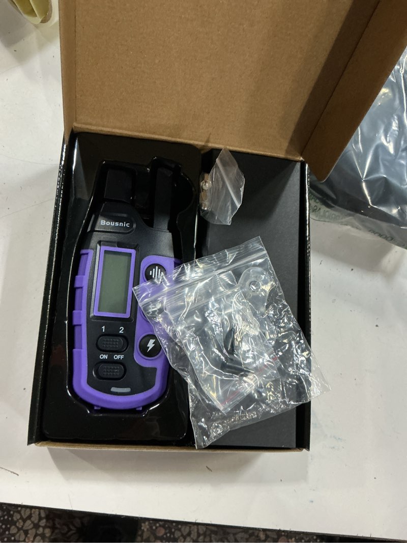 Condition photo showing New/Like New for bousnic dog shock collar 2 dogs (5-120lbs) - 3300 ft waterproof training collar for dogs large medium small with rechargeable remote, beep (1-8) vibration (1-16) and humane shock (1-99) modes purple