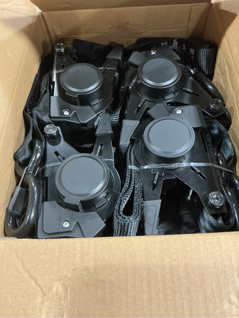 Condition photo showing Good Condition for Retractable Ratchet Straps 2" x 10ft, 3,000lb Break Strength, Heavy Duty Easy Release Tie Down for Trucks, Trailers, Motorcycles, ATVs, Secure Cargo KODIAK STRAPS (4 Pack)