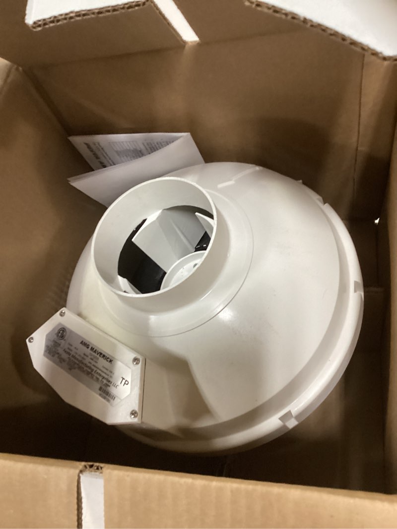 Condition photo showing Good Condition for Festa AMG Maverick Radon Fan - Quiet and Energy Efficient 260 CFM Radon Mitigation System Inline Duc