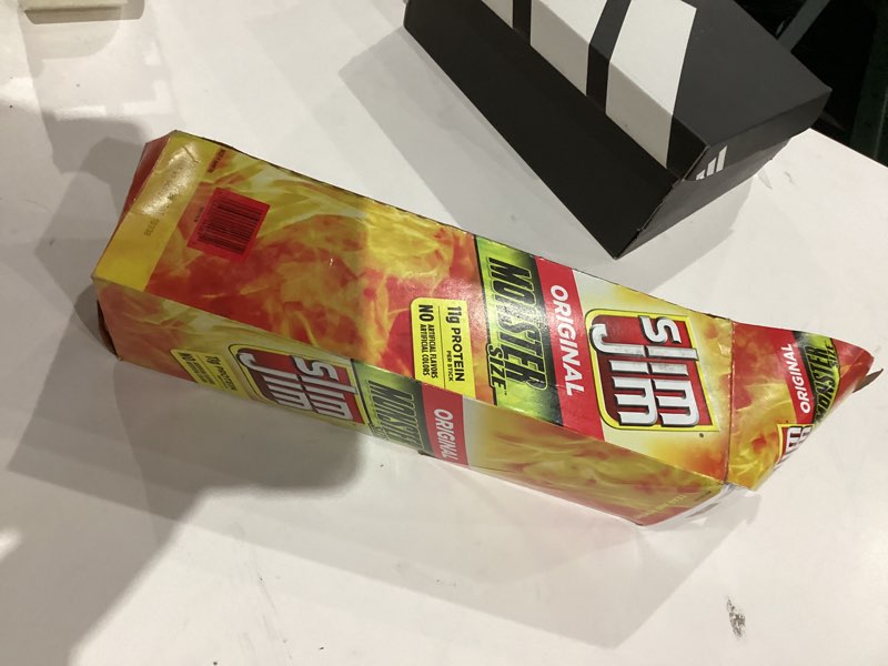 Condition photo showing New/Like New for Slim Jim Monster Smoked Meat Sticks, Original Flavor, 11g Protein Per Stick, 1.94 oz. (18 Count)
