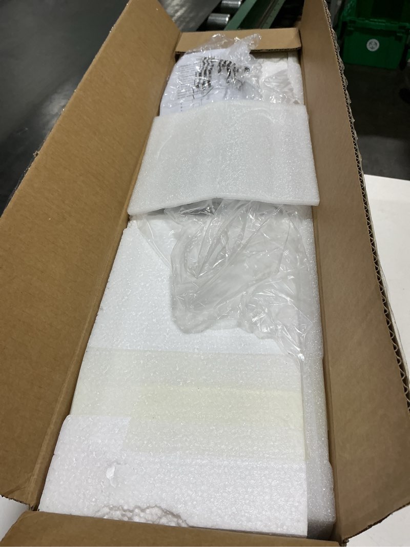 Condition photo showing Good Condition for 4-Light Bathroom Vanity Light, Brushed Gold Vanity Lights for Bathroom, Modern Champagne Gold Wall Sconce with White Glass Shades, Anti-Rust Light Fixtures over Mirror (Bulbs Not Included, E26 Base) Brushed Gold-4 Light