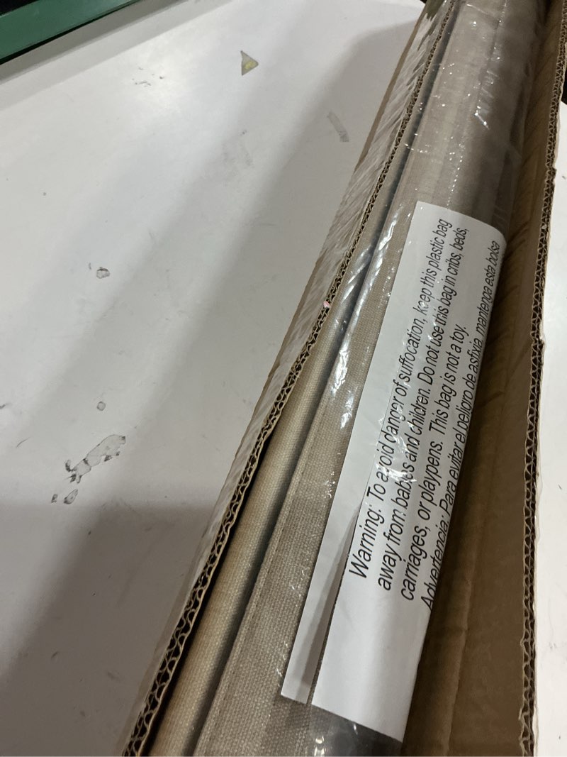 Condition photo showing New/Like New for 100% Blackout No Tools No Drill Cordless Roman Shades for Windows, Size 30 3/4" W × 60" H (for Windows 31" W × 60" H) Blackout - Beige Blackout - Beige 31" W × 60" H