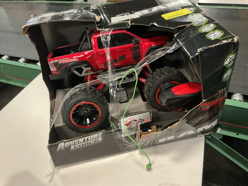 Condition photo showing As Is for adventure force 1:10 ram truck radio controlled