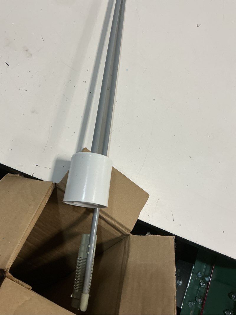 Condition photo showing As Is for 2310 brine salt tank safety float compatible with fleck & clack water softener valves, replacement brine valve float assembly, 3/8" poly line ready