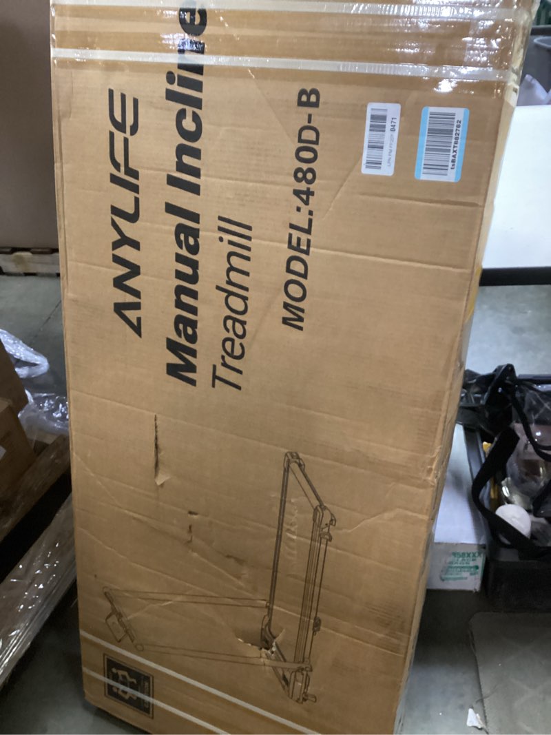 Condition photo showing Good Condition for Walking Pad Treadmill, Anylife Incline Walking Pads Under Desk 330lb Capacity, 2.5HP Portable Treadmills for Home, Compact Treadmill Small Running Pad with LED Display, Remote Control Dark Red